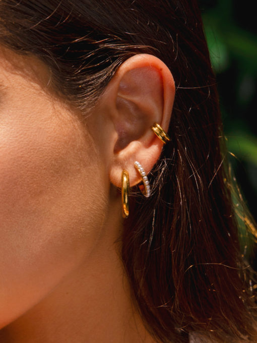 Double Earcuff Gold ICRUSH Gold/Silver