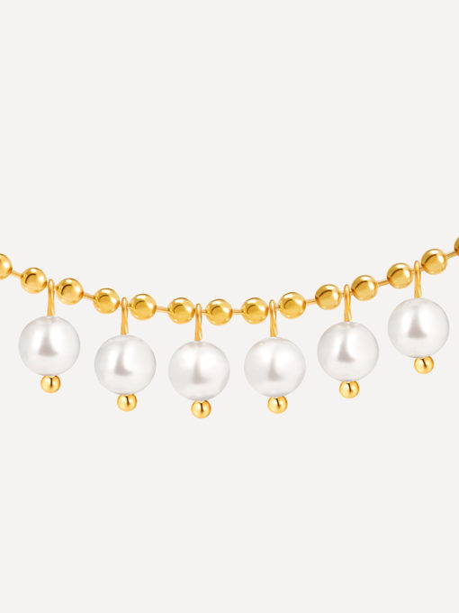 Spherical Art Pearls Kette Gold ICRUSH Gold/Silver