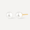 Simple Pearl Ohrringe Gold ICRUSH Gold/Silver
