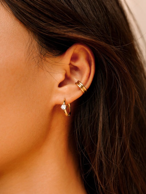 Double Earcuff Gold ICRUSH Gold/Silver/Rosegold