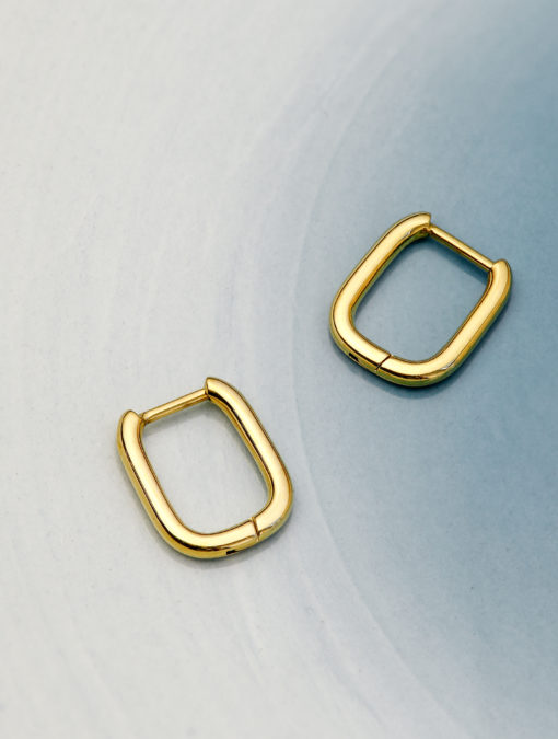 Small Square Hoop Ohrringe Gold ICRUSH Gold/Silver