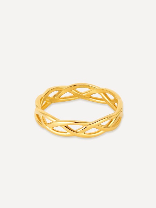 Weaving Lines Ring Gold ICRUSH Gold/Silver