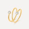 Concise Shine Ring Silber ICRUSH Gold/Silver
