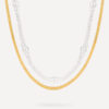 Enchanting Pearl Layered Kette Gold ICRUSH Gold/Silver