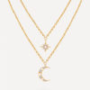Moon Phase N Star Double Layer Kette Gold ICRUSH Gold/Silver