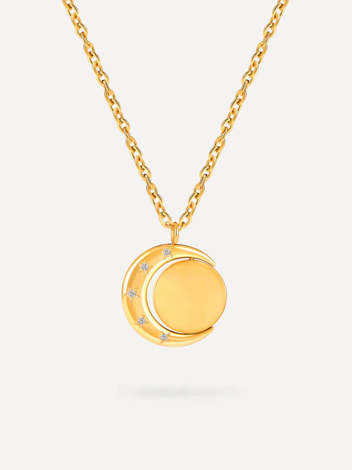 Moon Phase N Sun Kette Gold ICRUSH Gold/Silver