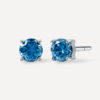 Sea Blue Stud Earrings Gold ICRUSH Gold/Silver