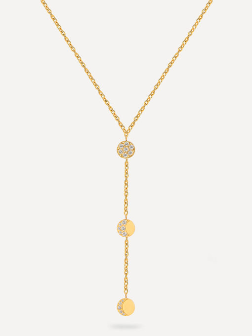 Moon Phase Kette Gold ICRUSH Gold/Silver