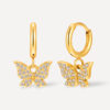 Dreamy Butterfly Ohrringe Gold ICRUSH Gold/Silver