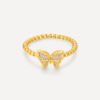 Dreamy Butterfly Ring Gold ICRUSH Gold/Silver