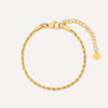 DELICATE DNA Kette Gold ICRUSH Gold/Silver