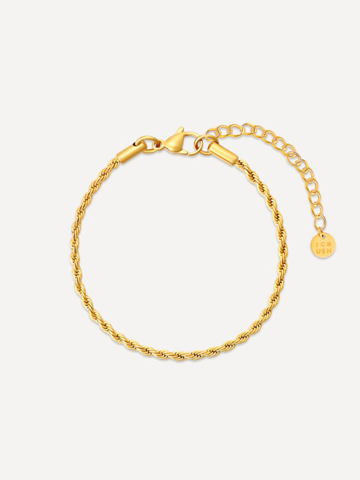 DELICATE DNA Kette Gold ICRUSH Gold/Silver