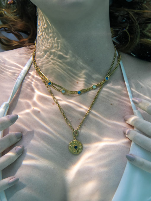 Sea and Sky Muse Duet Kette Gold ICRUSH Gold/Silver