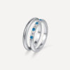 Sea and Sky Horizon Duo Ring Silber ICRUSH Gold/Silver