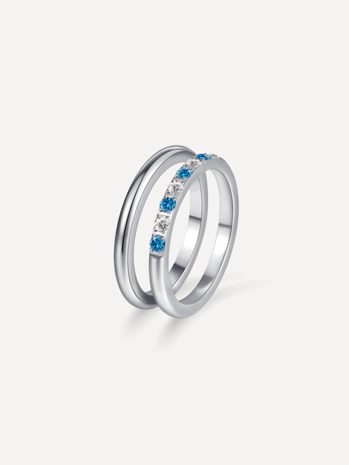 Sea and Sky Horizon Duo Ring Silber ICRUSH Gold/Silver