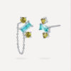 Tassel Oasis Earrings Gold ICRUSH Gold/Silver