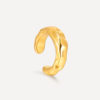 Ripple Fragment Earcuff Gold ICRUSH Gold/Silver