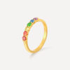 Brilliant Rainbow Ring Silber ICRUSH Gold/Silver