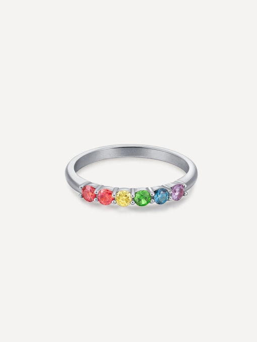 Brilliant Rainbow Ring Silber ICRUSH Gold/Silver