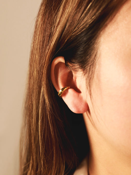 Ripple Fragment Earcuff Gold ICRUSH Gold/Silver