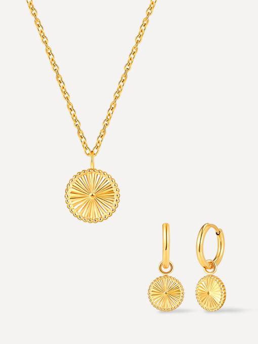 Midsummer Daisies Set Gold ICRUSH Gold/Silver