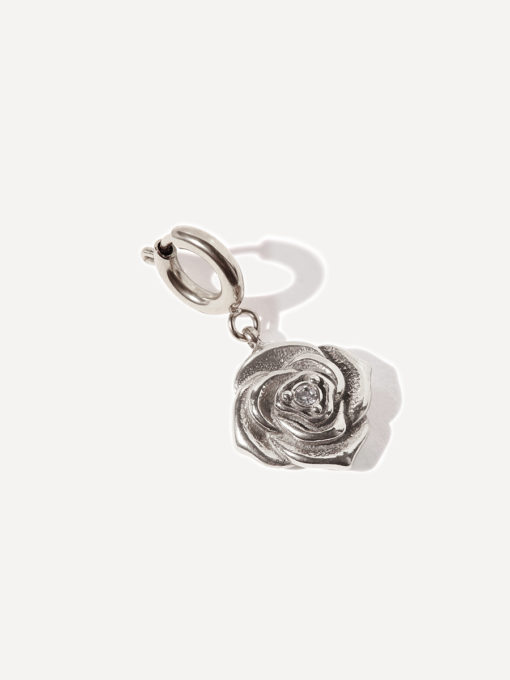 Rose Blooming Grace Charm Silber ICRUSH Gold/Silver