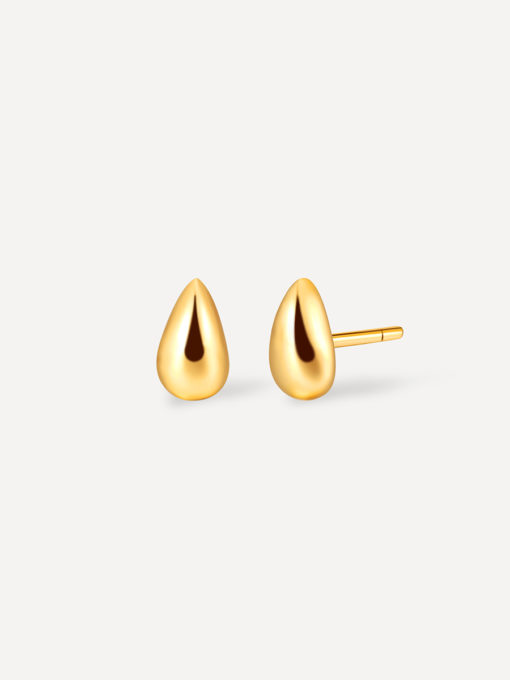 Minimalist Droplet Ohrringe Gold ICRUSH Gold/Silver