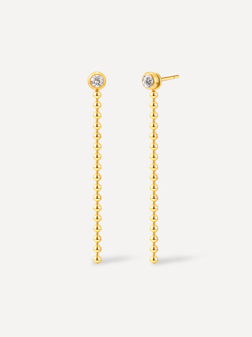 Star Track Tassel Ohrringe Silber ICRUSH Gold/Silver