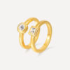 Geometric Duo Ring Gold ICRUSH Gold/Silver