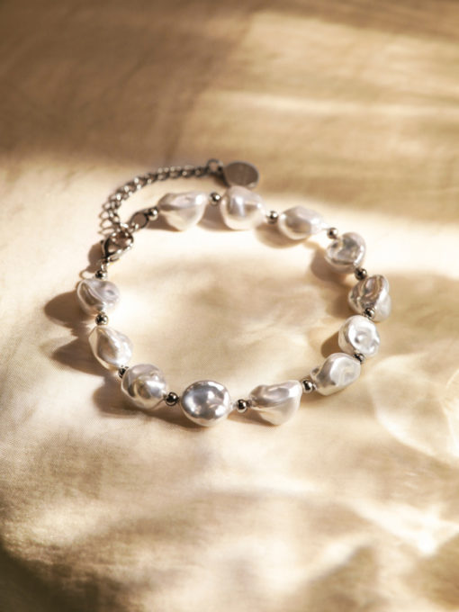 Enchanting Pearl ARMBAND Silber ICRUSH Gold/Silver