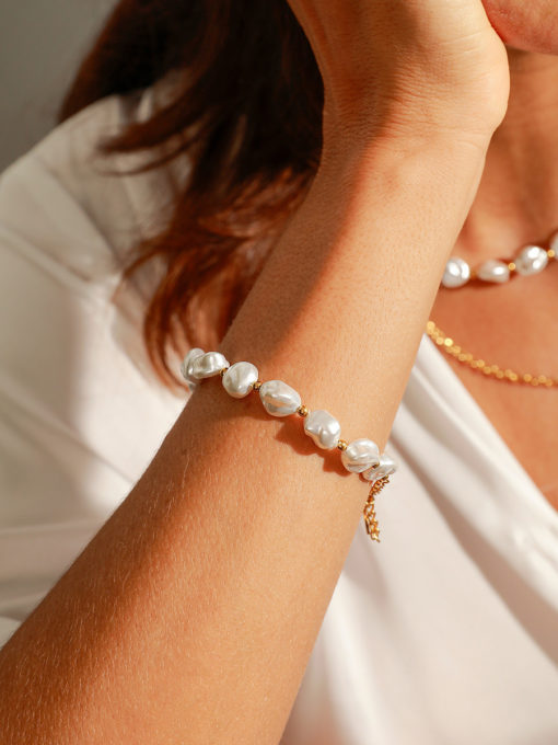 Enchanting Pearl ARMBAND Gold ICRUSH Gold/Silver