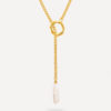 Orbital Pearl Kette Silber ICRUSH Gold/Silver