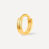 Eternity Plain Gold Triple Hoop Titan Piercing Gold ICRUSH Gold/Silver