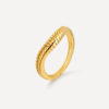 Wavy Scales Ring Gold ICRUSH Gold/Silver