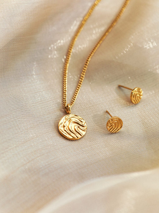 Heart Ripples Set Gold ICRUSH Gold/Silver