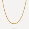 Round Sleek Kette Silber ICRUSH Gold/Silver