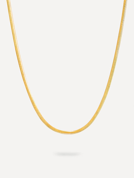 Urban Oval Sleek Kette Silber ICRUSH Gold/Silver