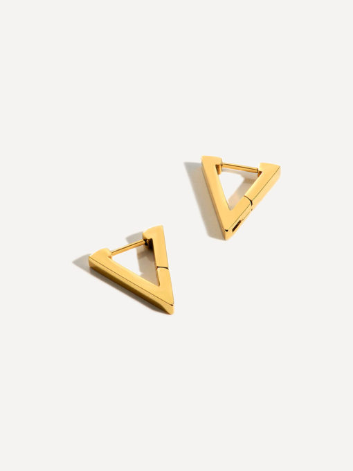 Chic Triangle Ohrringe Silber ICRUSH Gold/Silver