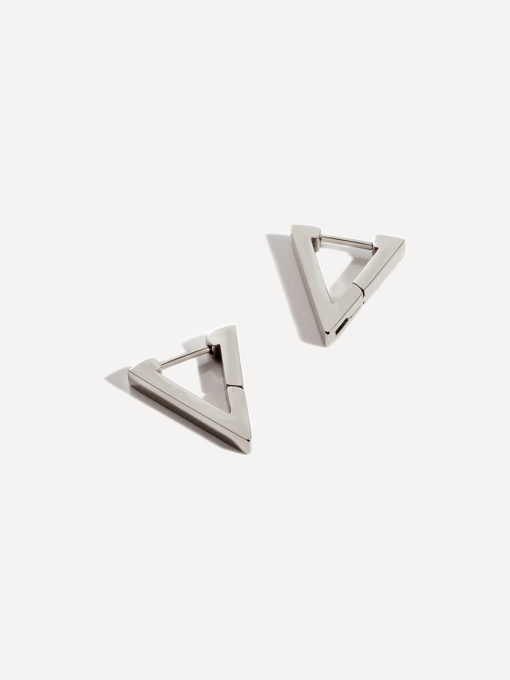 Chic Triangle Ohrringe Silber ICRUSH Gold/Silver