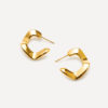 Sinuous Loop Ohrringe Gold ICRUSH Gold/Silver