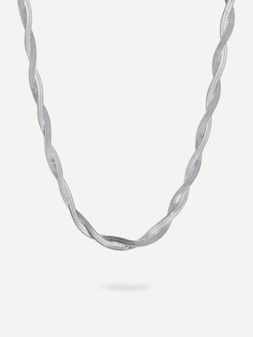 Spiral Sleek Kette Silber ICRUSH Gold/Silver