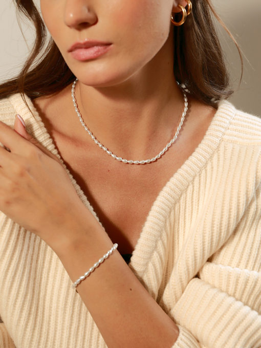 Charming Pearl Set Silber ICRUSH Gold/Silver