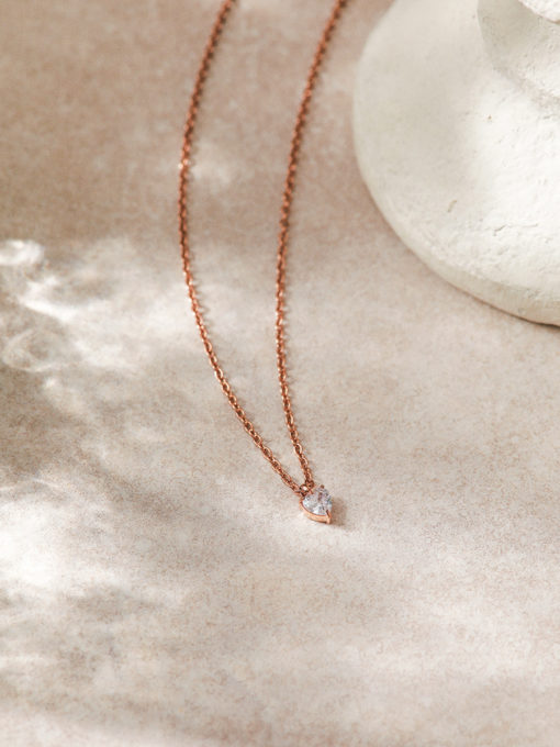 Shine Heart Kette Rosegold ICRUSH Gold/Silver