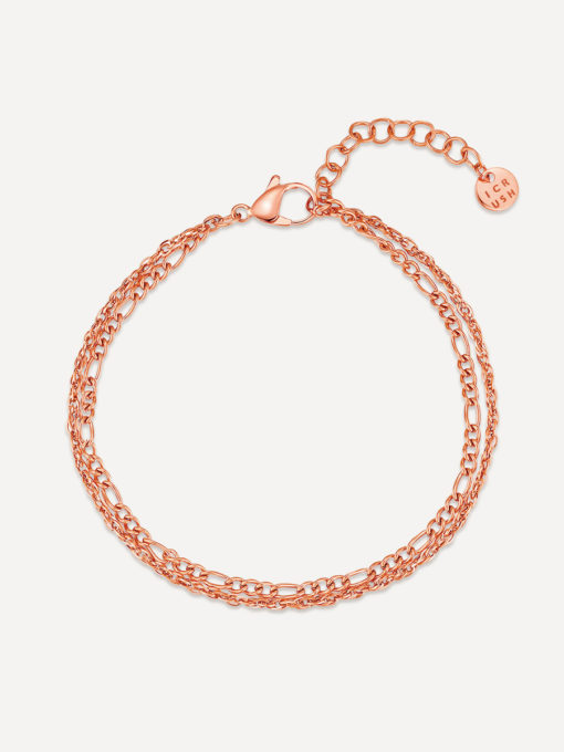 Never-go-wrong ARMBAND Rosegold ICRUSH Gold/Silver