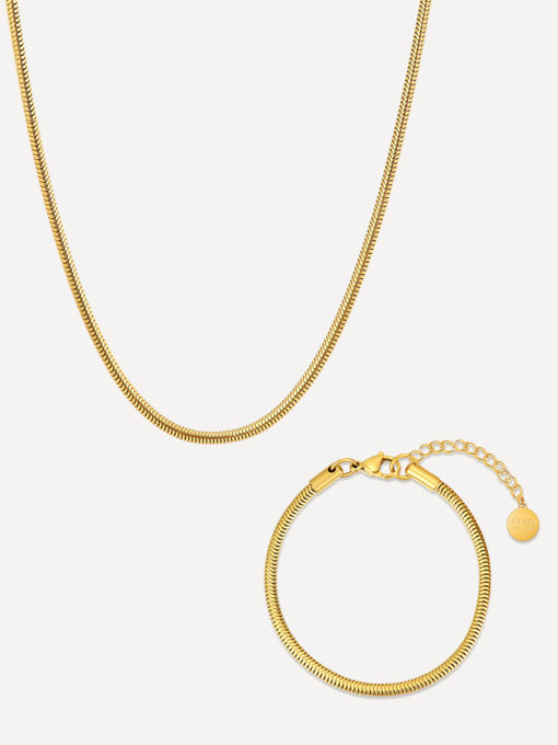 Round Sleek Set Gold ICRUSH Gold/Silver