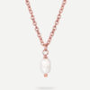 Simple Pearl Pendant Kette Rosegold ICRUSH Gold/Silver