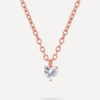 Shine Heart Kette Rosegold ICRUSH Gold/Silver