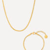 Urban Oval Sleek Set Silber ICRUSH Gold/Silver