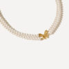 Butterfly Pearl Kette Gold ICRUSH Gold/Silver