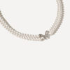 Butterfly Pearl Kette Silber ICRUSH Gold/Silver